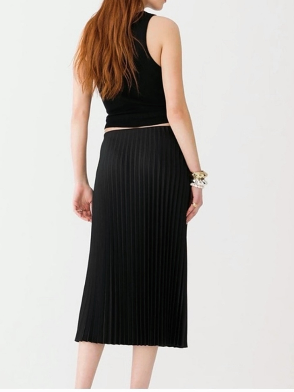 Pleated Midi Skirt - Picture 3 of 10